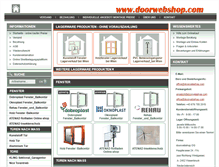 Tablet Screenshot of doorwebshop.com